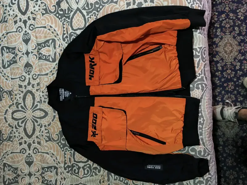 Chaqueta bomber ZOOYORK naranja y negra
