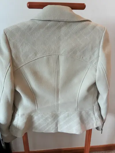Chaqueta Ashanti, T40, beige de gamuza con cierre - miniatura 3