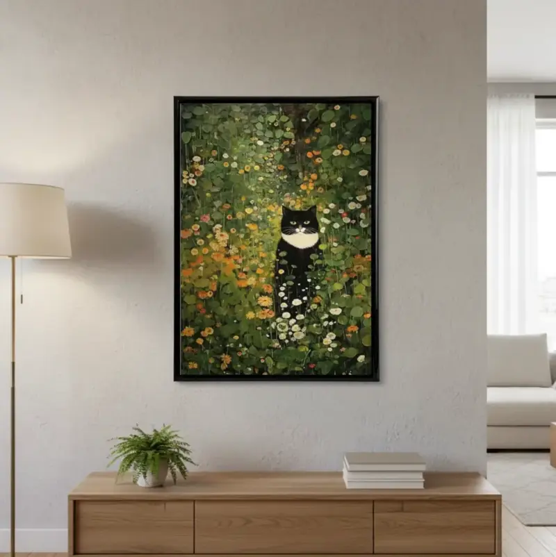 Cuadro Decorativo Guardián Del Jardín 62 X 42 - 2
