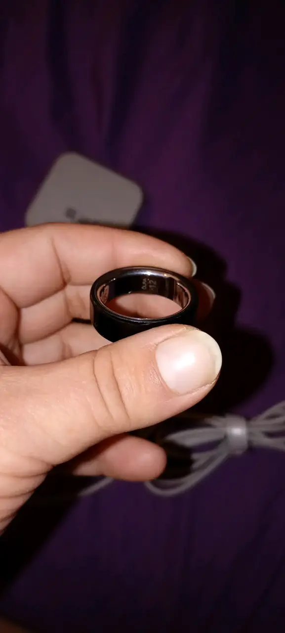 Anillo inteligente oura ring 4 negro talla 12 - 1