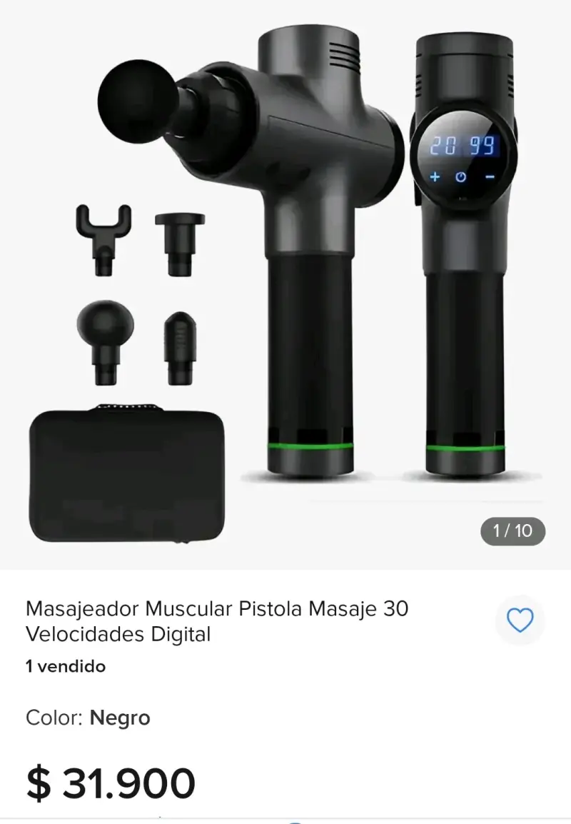 Masajeador muscular digital 30 velocidades