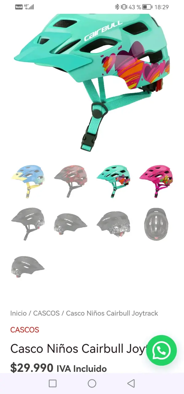 Casco Cairbull Joytrack +Protecciones