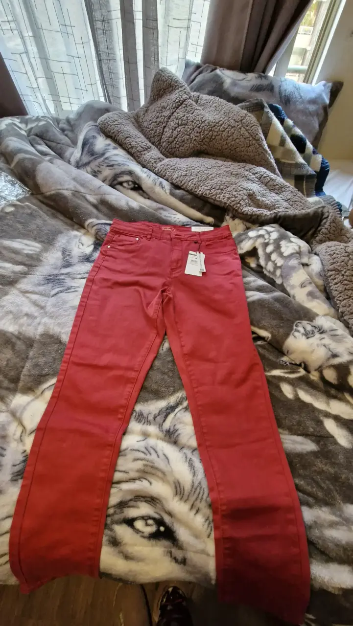 Pantalones rojos de mujer nuevos con etiqueta - 1
