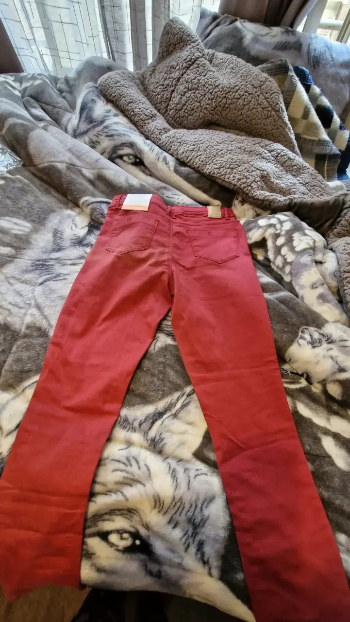 Pantalones rojos de mujer nuevos con etiqueta - 3