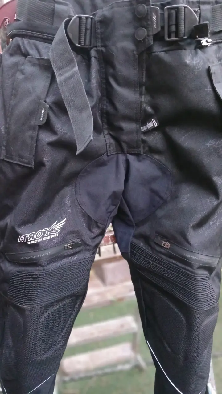 Pantalones de moto Atrox Race Gear negros - 2