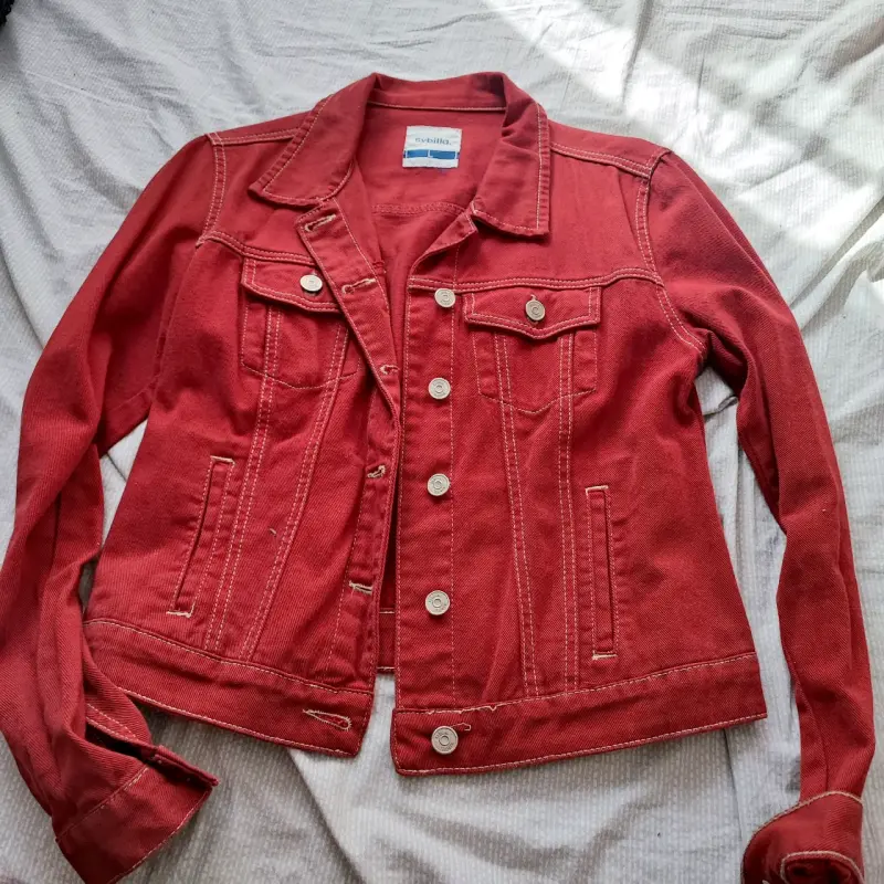Chaqueta de mezclilla roja Sybilla - 1
