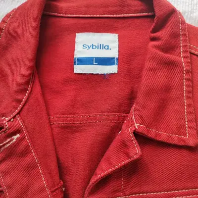 Chaqueta de mezclilla roja Sybilla - miniatura 2