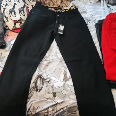 Jeans negros Bell Bottoms talla 40 44 y 48 - miniatura 1