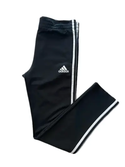 Pantalones deportivos Adidas negros con franjas - miniatura 1