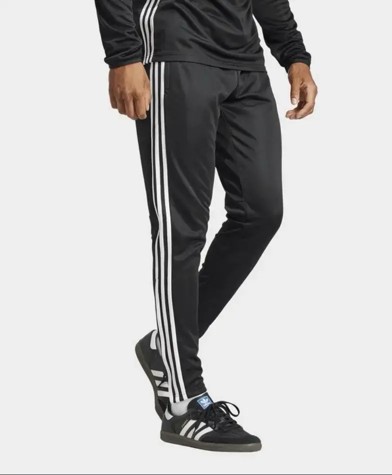 Pantalones deportivos Adidas negros con franjas - 2