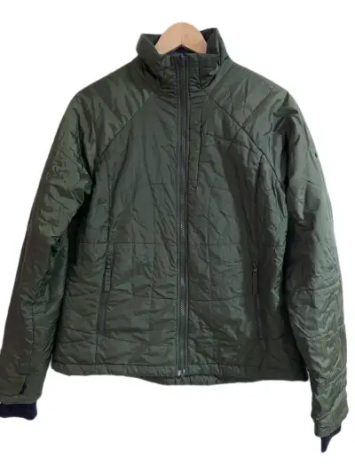 Chaqueta Columbia acolchada verde para mujer - miniatura 2