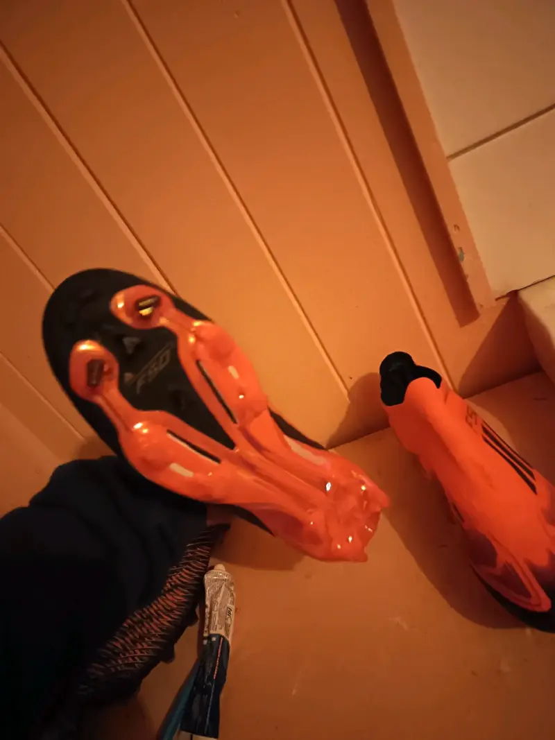 Botines de fútbol Adidas F50 naranjas - 2