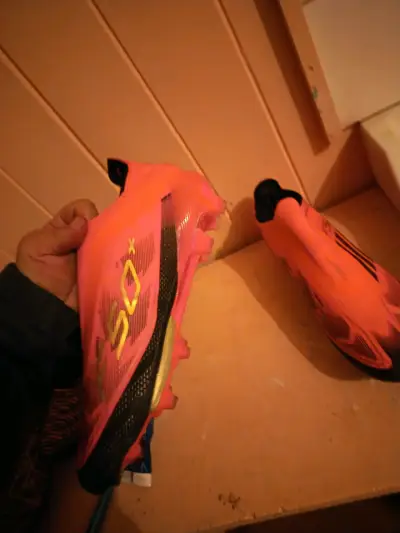 Botines de fútbol Adidas F50 naranjas - miniatura 3