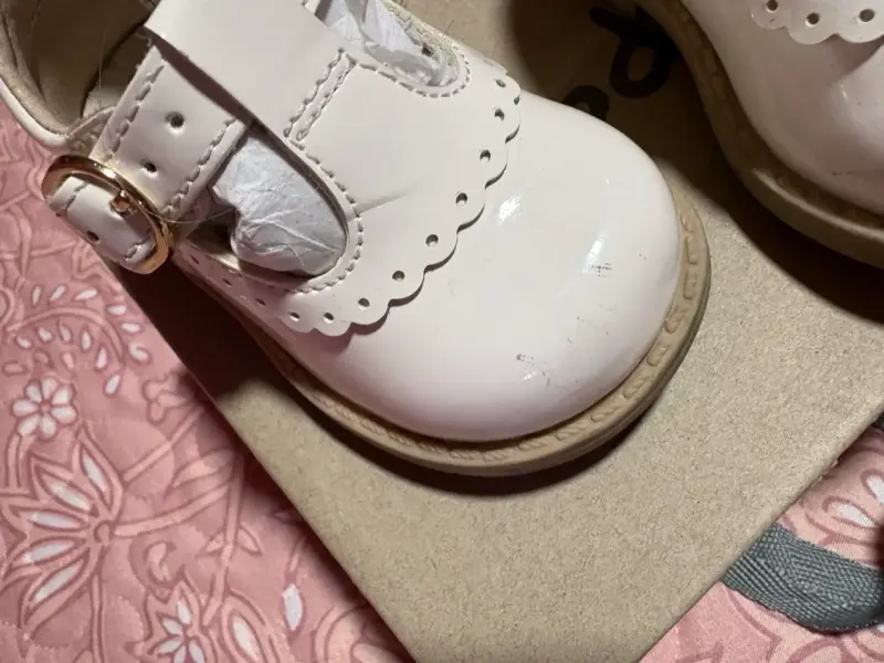 Botines de bebé Opaline blancos con hebilla - 3
