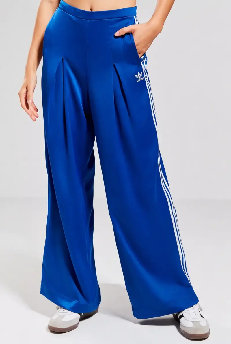 Pantalones anchos Adidas azules con franjas - 1