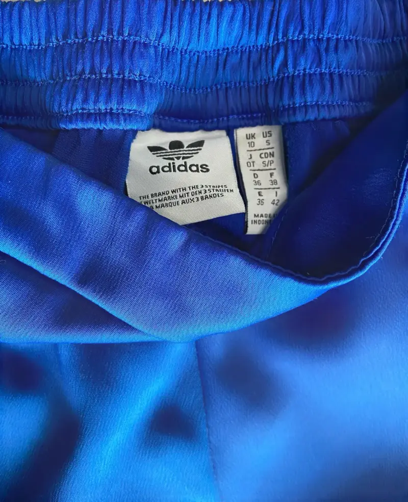 Pantalones anchos Adidas azules con franjas - 5