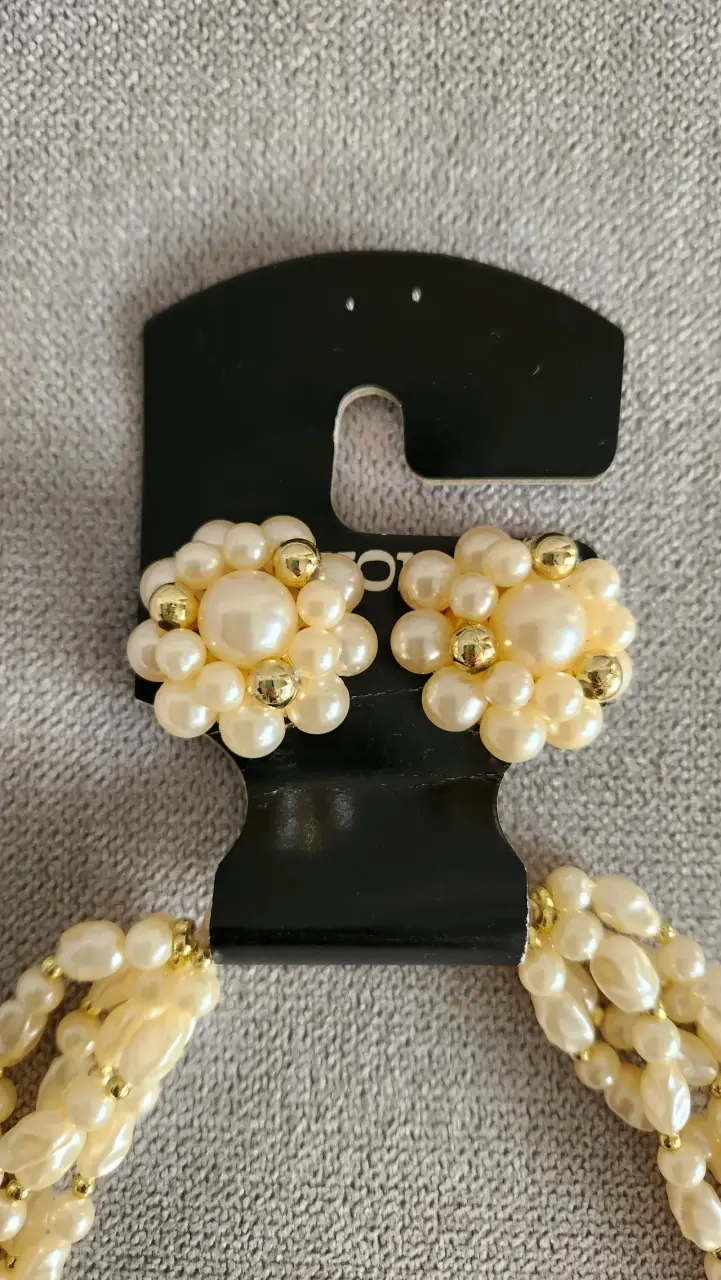 Collar y aros de fantasía vintage años 90 - 3