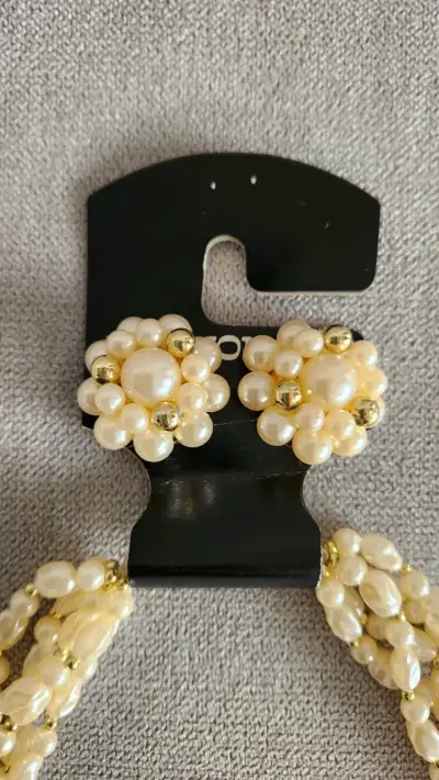 Collar y aros de fantasía vintage años 90 - miniatura 3