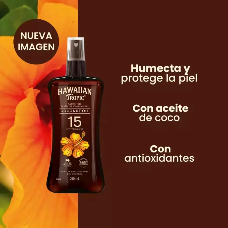 Aceite bronceador Hawaiian Tropic Factor 15 - 2
