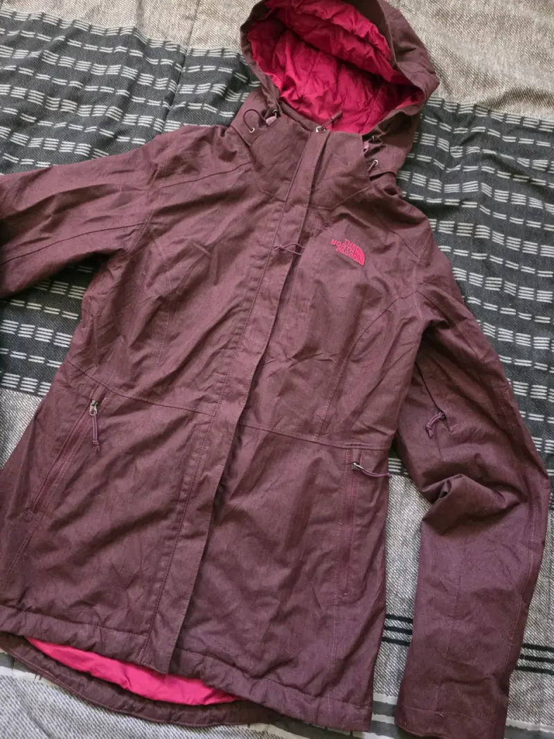 Chaqueta impermeable The North Face burdeo - 1