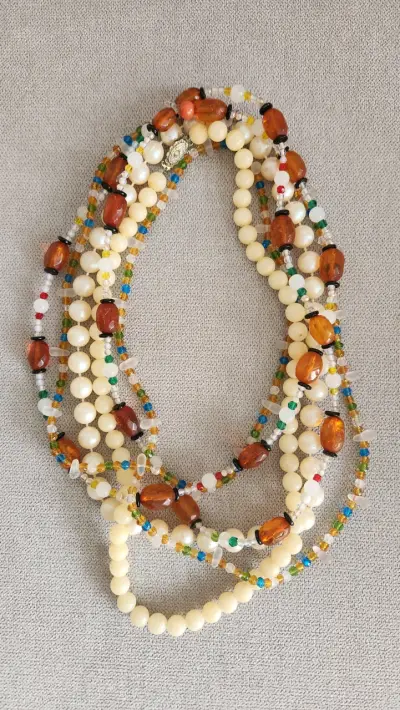 Set de 4 collares vintage - miniatura 1