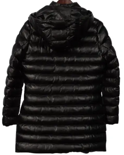 Parka larga negra de mujer - miniatura 2