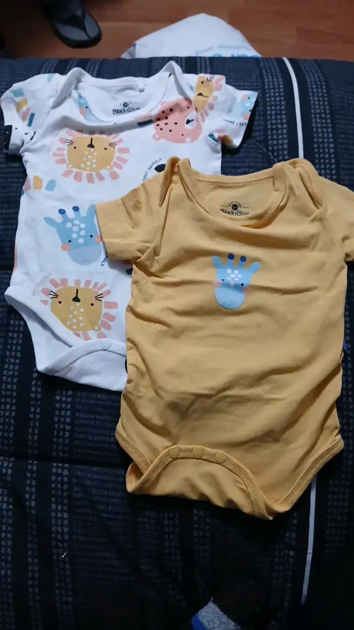 Pack de bodies para bebé Black & Blue