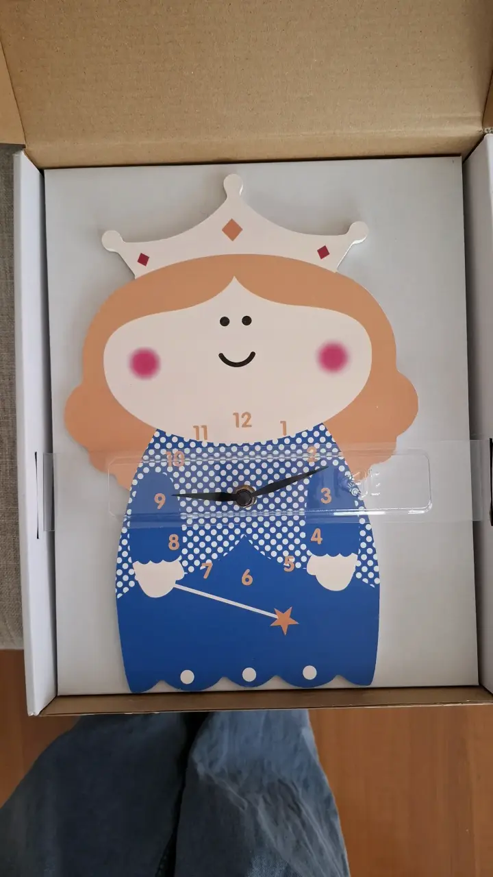 Reloj de pared infantil princesa - 1