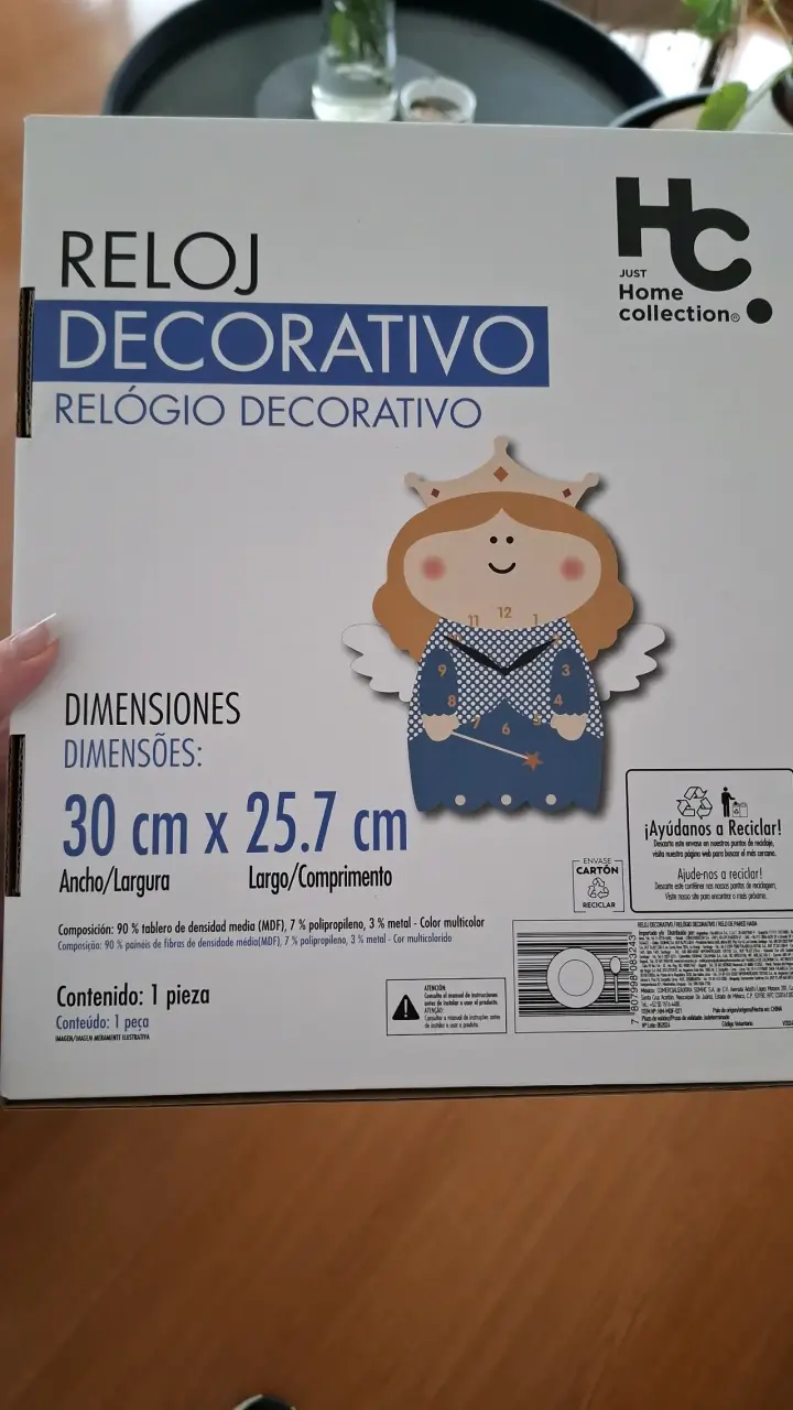 Reloj de pared infantil princesa - 2