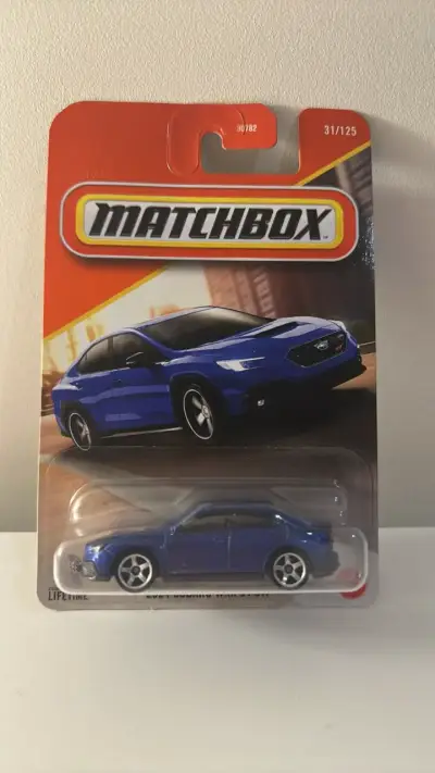Auto de juguete Matchbox Subaru WRX STI - miniatura 1