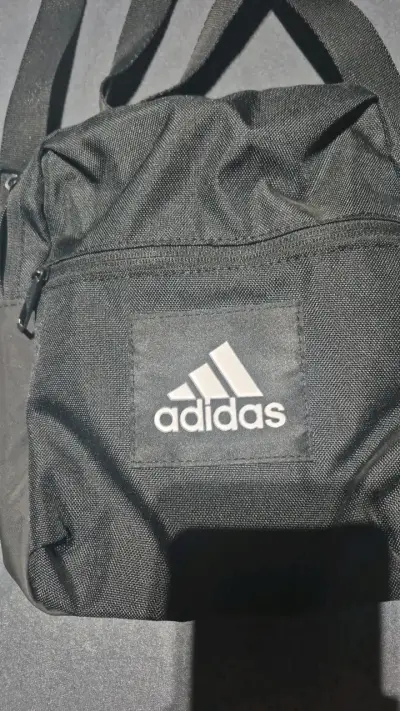 Bolso bandolera negro Adidas unisex - miniatura 2