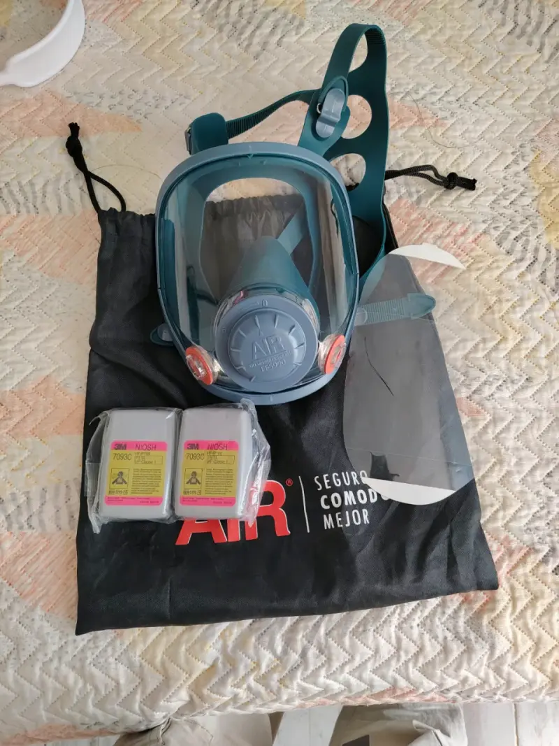 Respirador de rostro completo AIR filtros NIOSH