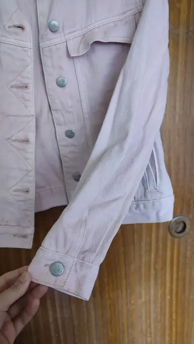 Chaqueta de mezclilla rosa Alaniz - miniatura 4