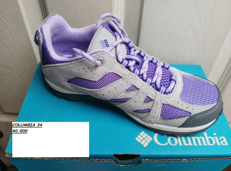 Zapatillas deportivas Columbia moradas talla 34