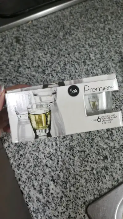 Set de 6 vasos de shots / vidrio - miniatura 2