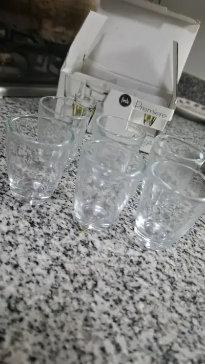Set de 6 vasos de shots / vidrio - miniatura 5