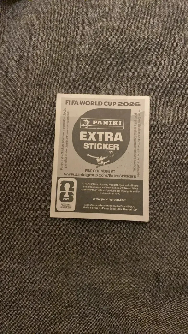 Lámina Panini Achraf Hakimi 2026 Extra sticker - 2