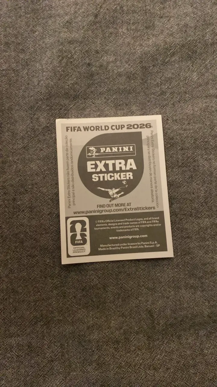 Lámina Panini Kylian Mbappé 2026 Extra Sticker - 2