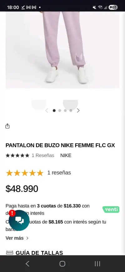 Pantalones deportivos Nike lilas nuevos - miniatura 6