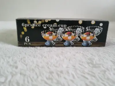 Set de 6 copas para helado de vidrio - miniatura 1