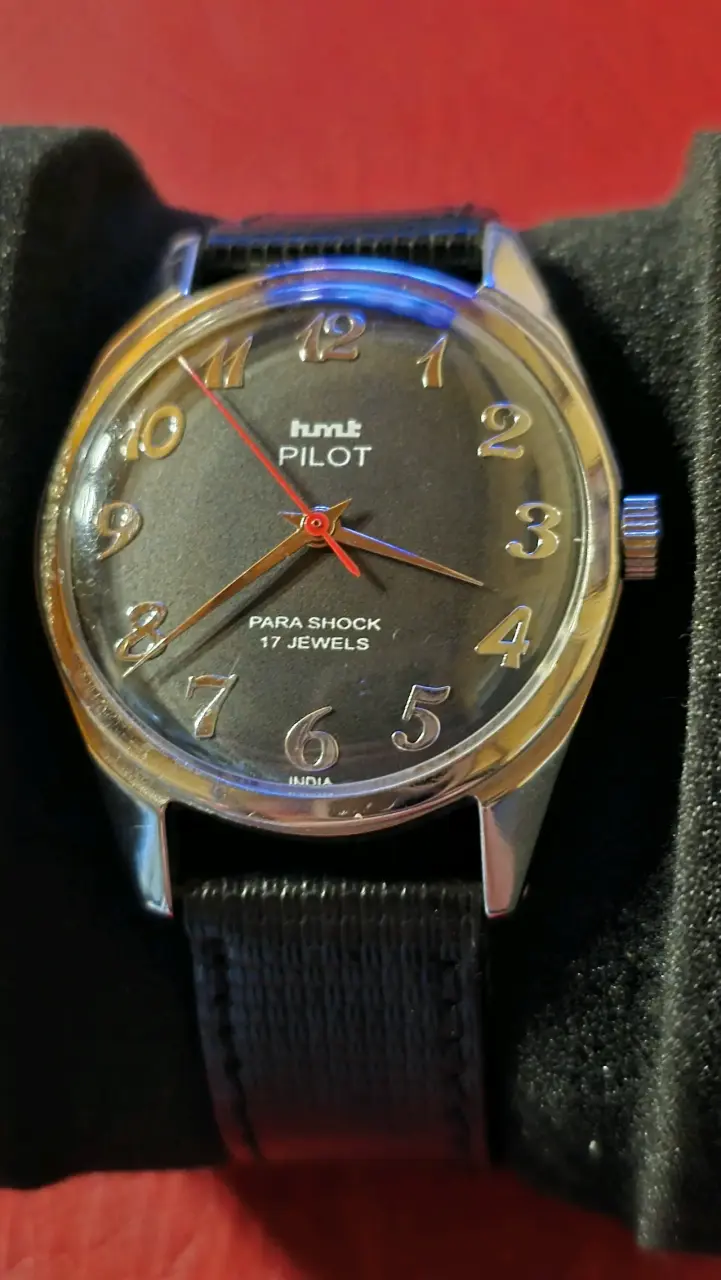 Reloj Militar Vintage HMT Pilot Mecánico A Cuerda - 1