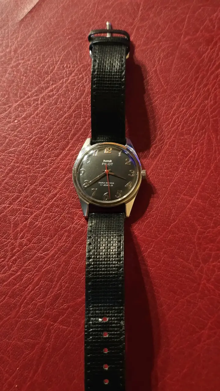 Reloj Militar Vintage HMT Pilot Mecánico A Cuerda - 3