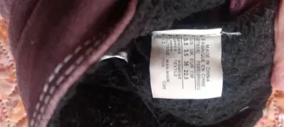 Botas converse 36de lona y Chiporro. Gris y burdeo - miniatura 3