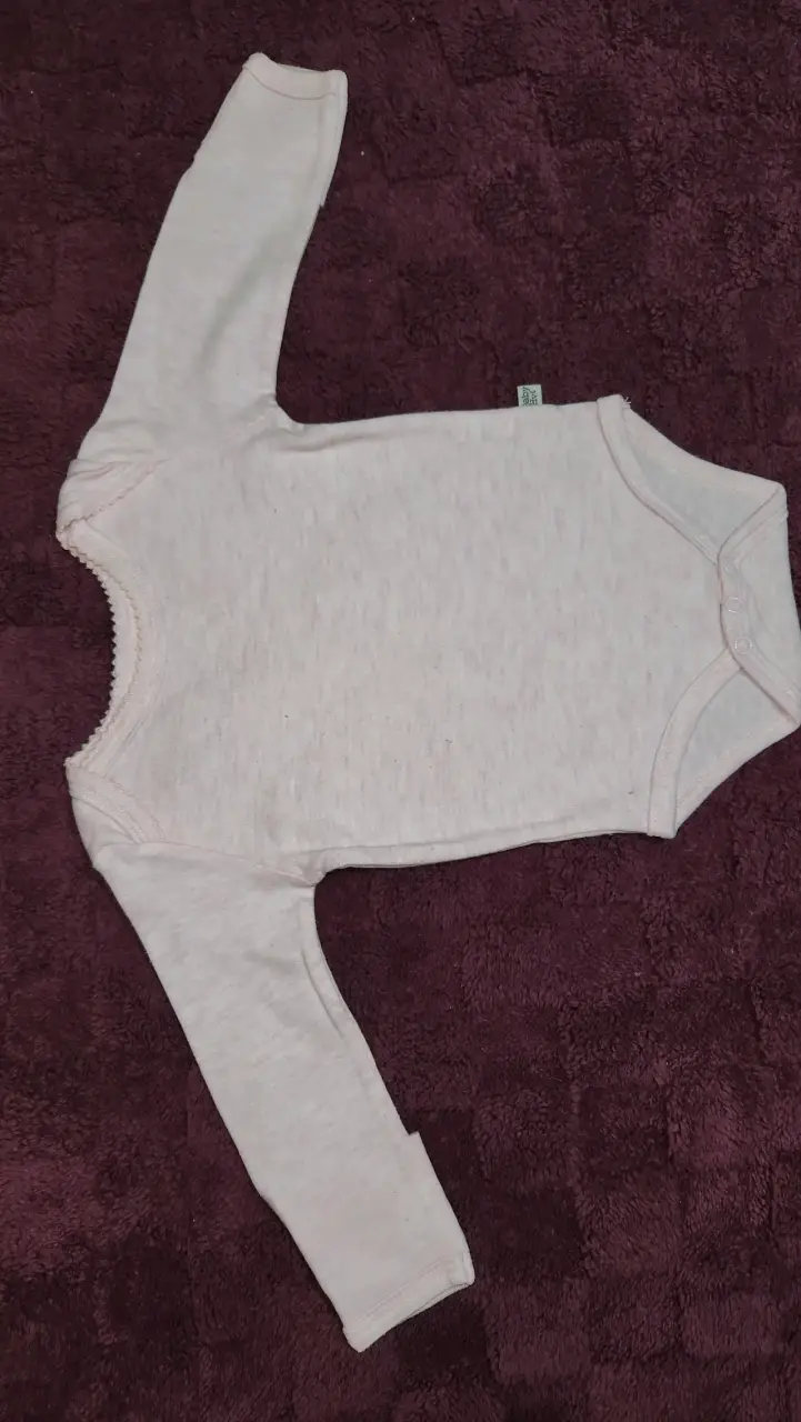 Body de bebé rosado manga larga - 3