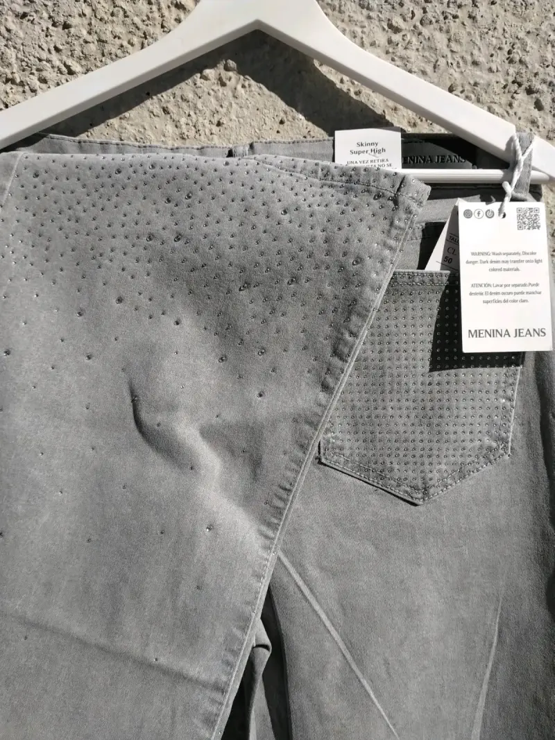 Jeans acampanados Menina gris para mujer - 4