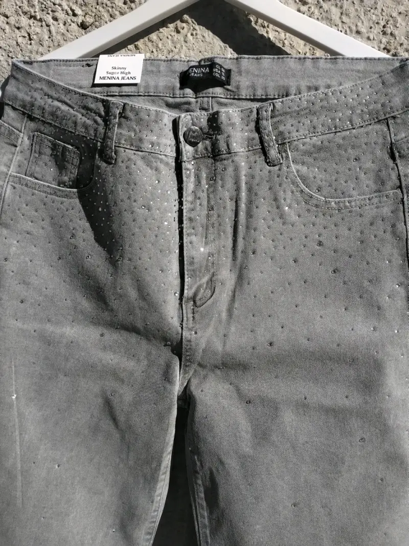 Jeans acampanados Menina gris para mujer - 5