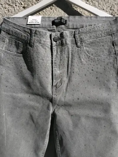 Jeans acampanados Menina gris para mujer - miniatura 5