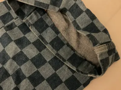 Jeans estampado a cuadros talla 34 - miniatura 2