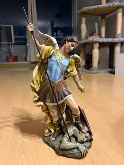 Figuras religiosas de madera decorativas - miniatura 4