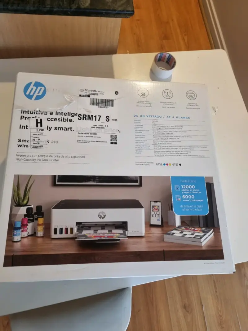 Impresora HP Smart Tank 210 nueva - 1